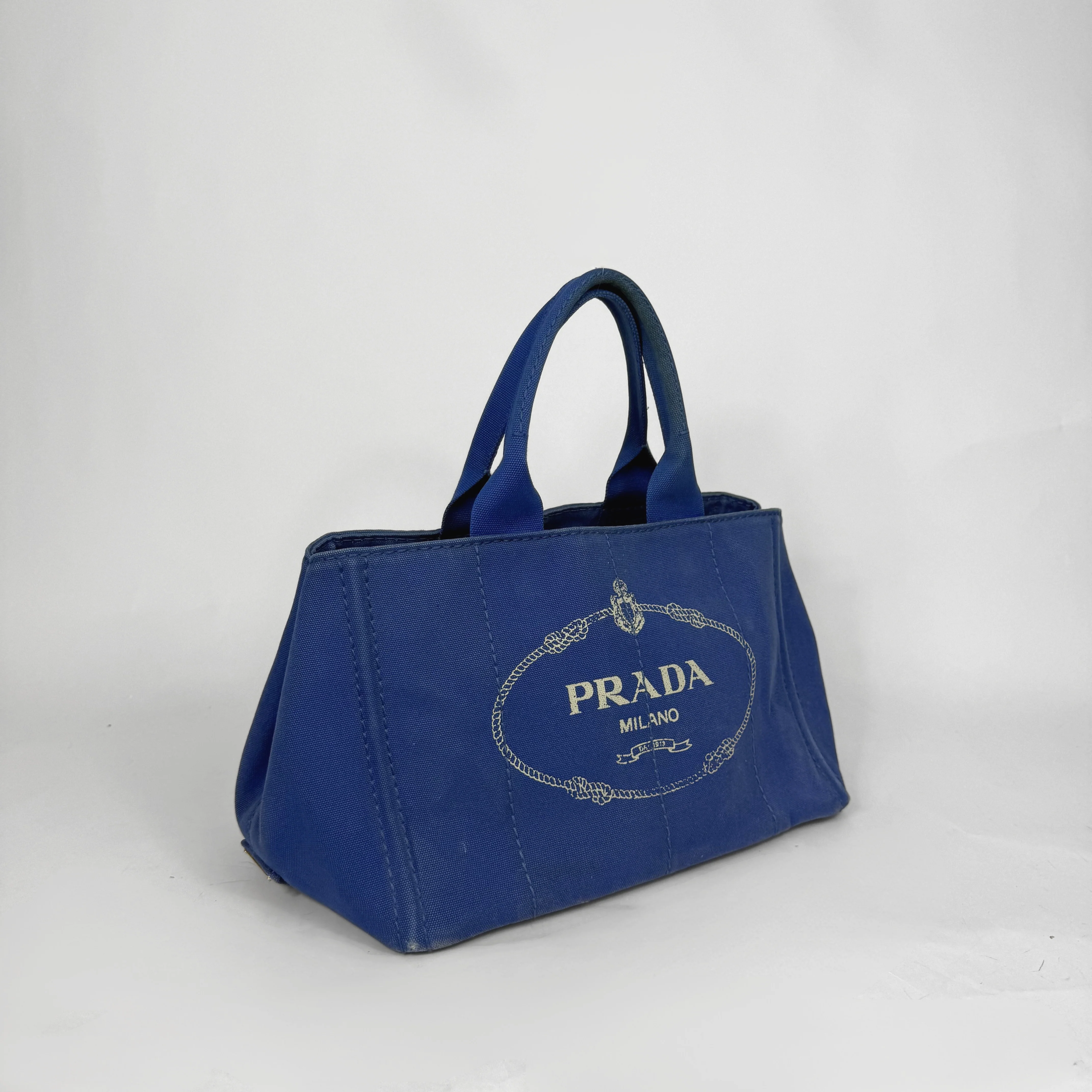 Prada Blue Jean Shopper - Image 2
